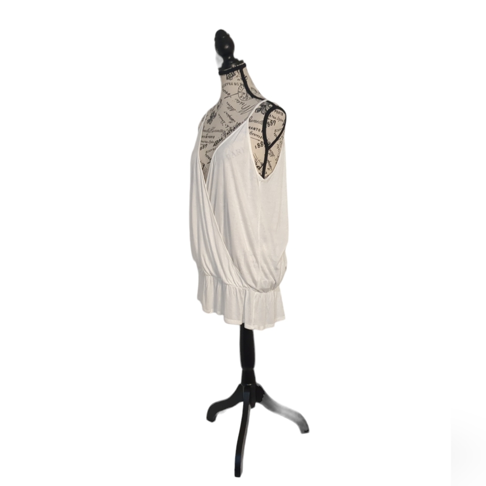 Soft Joie Winter B Spaghetti Strap V-Neck Tank Top Porcelain Size L NWT